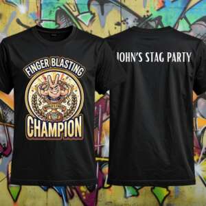 FINGER BLASTING STAG PARTY T SHIRT