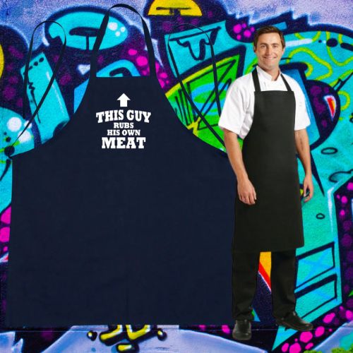 Rubs His Own Meat full Apron